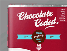 Tablet Screenshot of chocolatecoded.com.au